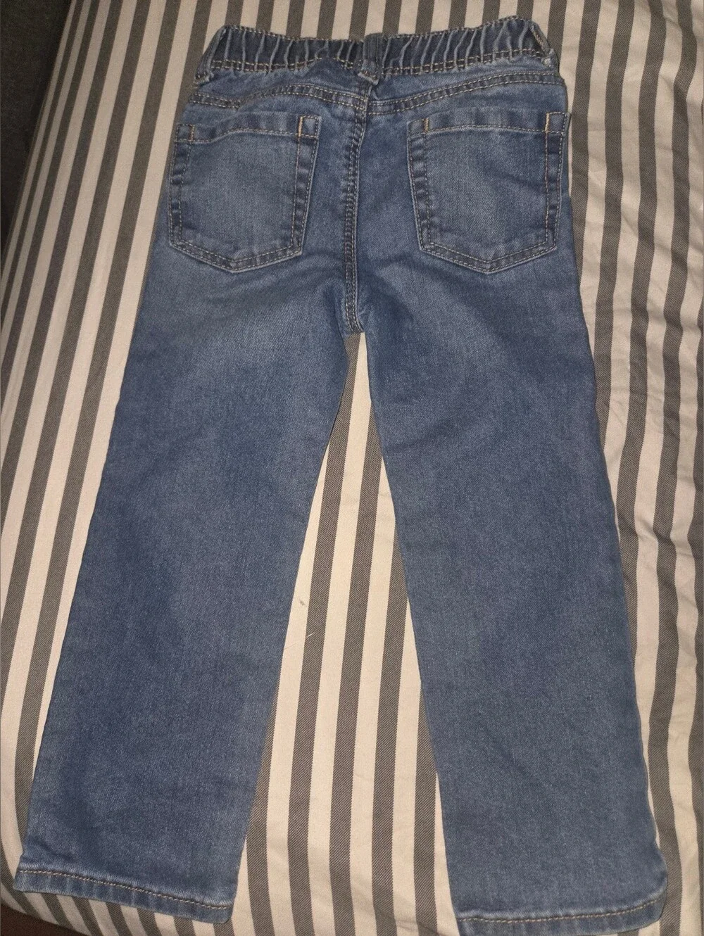 Old Navy Blue Elastic Waist Straight Jeans for Kids